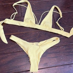 Beach bunny yellow bikini